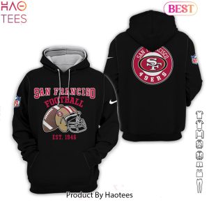 NEW San Francisco 49ers All Over Printed Clothes Hoodie Limited Edition