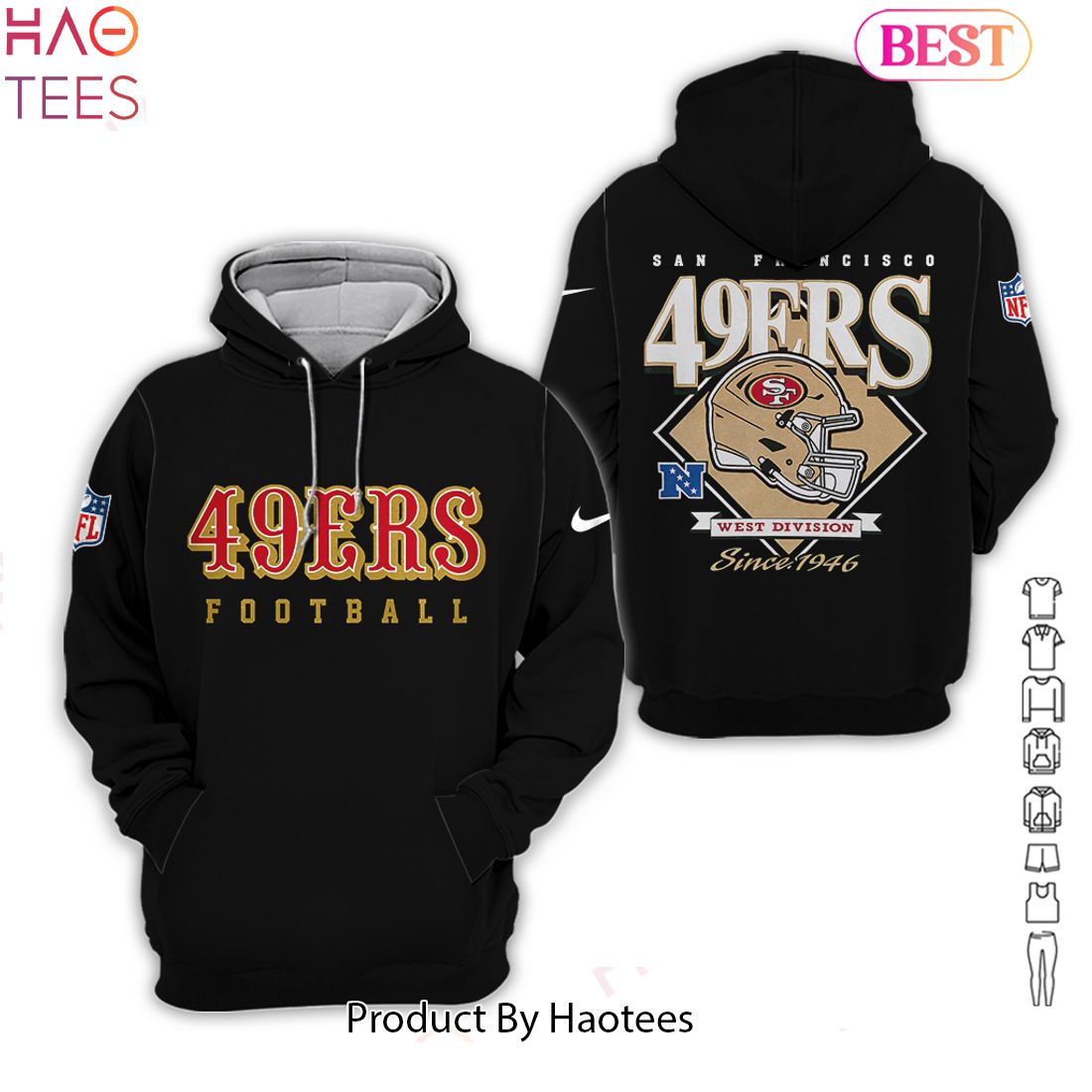 NEW San Francisco 49ers West Division Hoodie Limited Edition