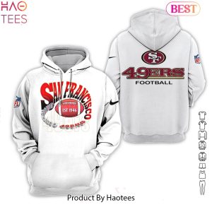 NEW San Francisco 49ers White Hoodie Limited Edition