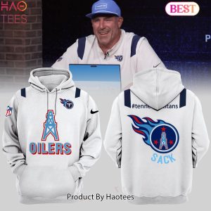 NEW Tennessee Titans NFL Sack Oilers Head Coach Mike Vrabel Hoodie