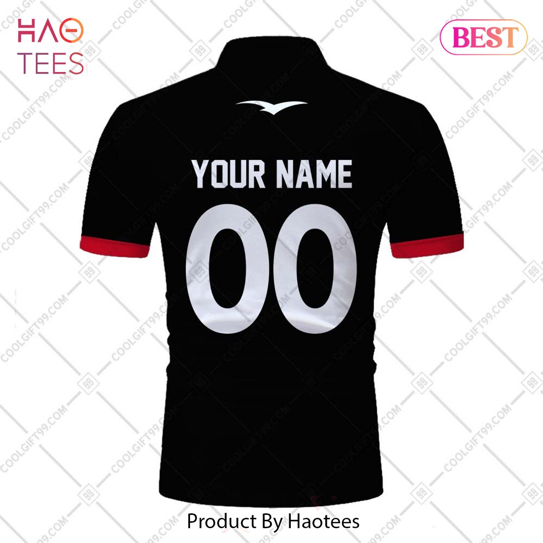 New Zealand Rugby Maori All Black Polo Shirt New Zealand Rugby Maori All Black Polo Shirt