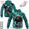 NFL Philadelphia Eagles 3D Neon Skull Design Hoodie, T-Shirt, Zip Hoodie, Sweatshirt – BU01