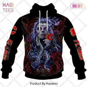 NHL Calgary Flames Tattoo Girl Artwork 2023 Hoodie, T-Shirt, Zip Hoodie, Sweatshirt