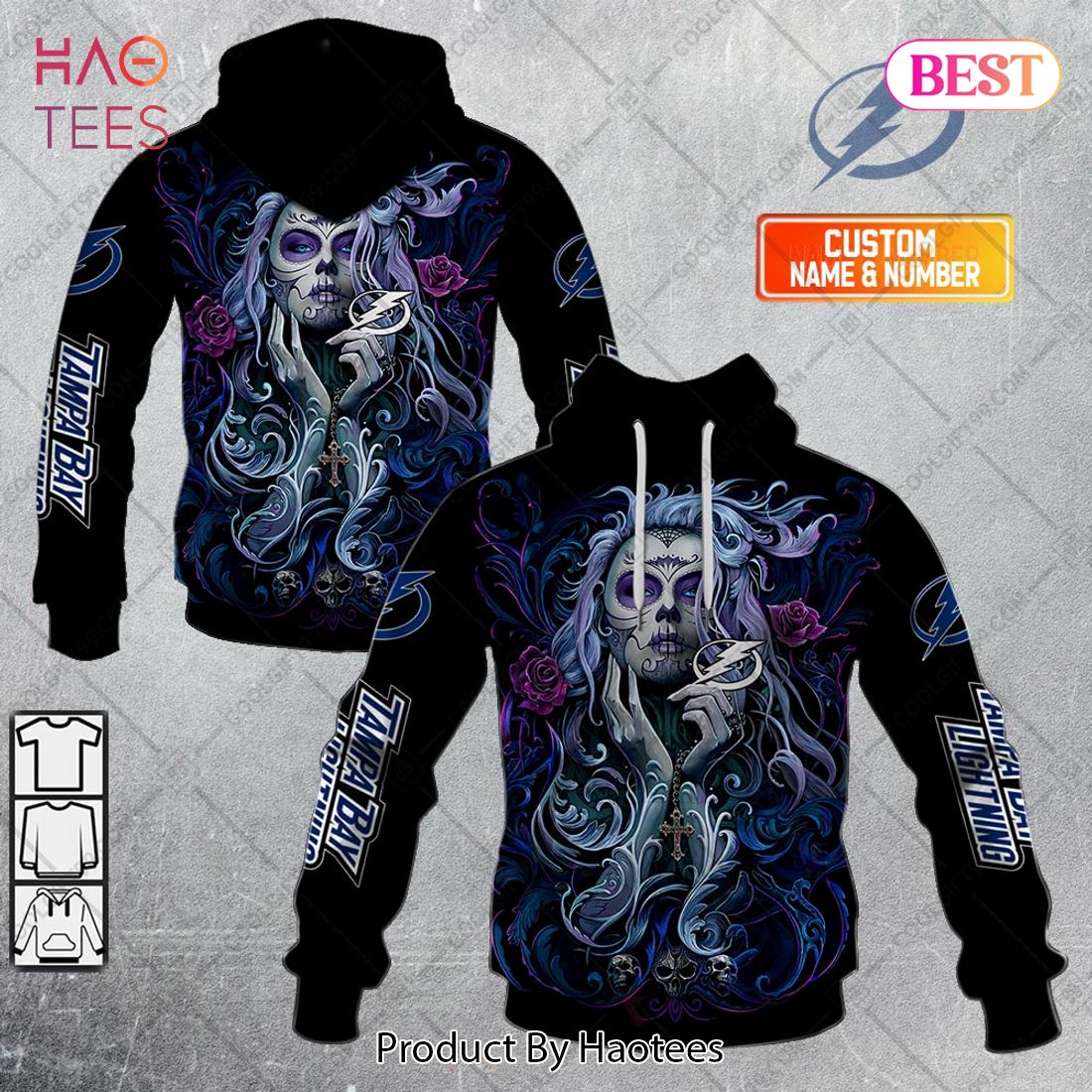 NHL Tampa Bay Lightning Tattoo Girl Artwork 2023 Hoodie, T-Shirt, Zip Hoodie, Sweatshirt