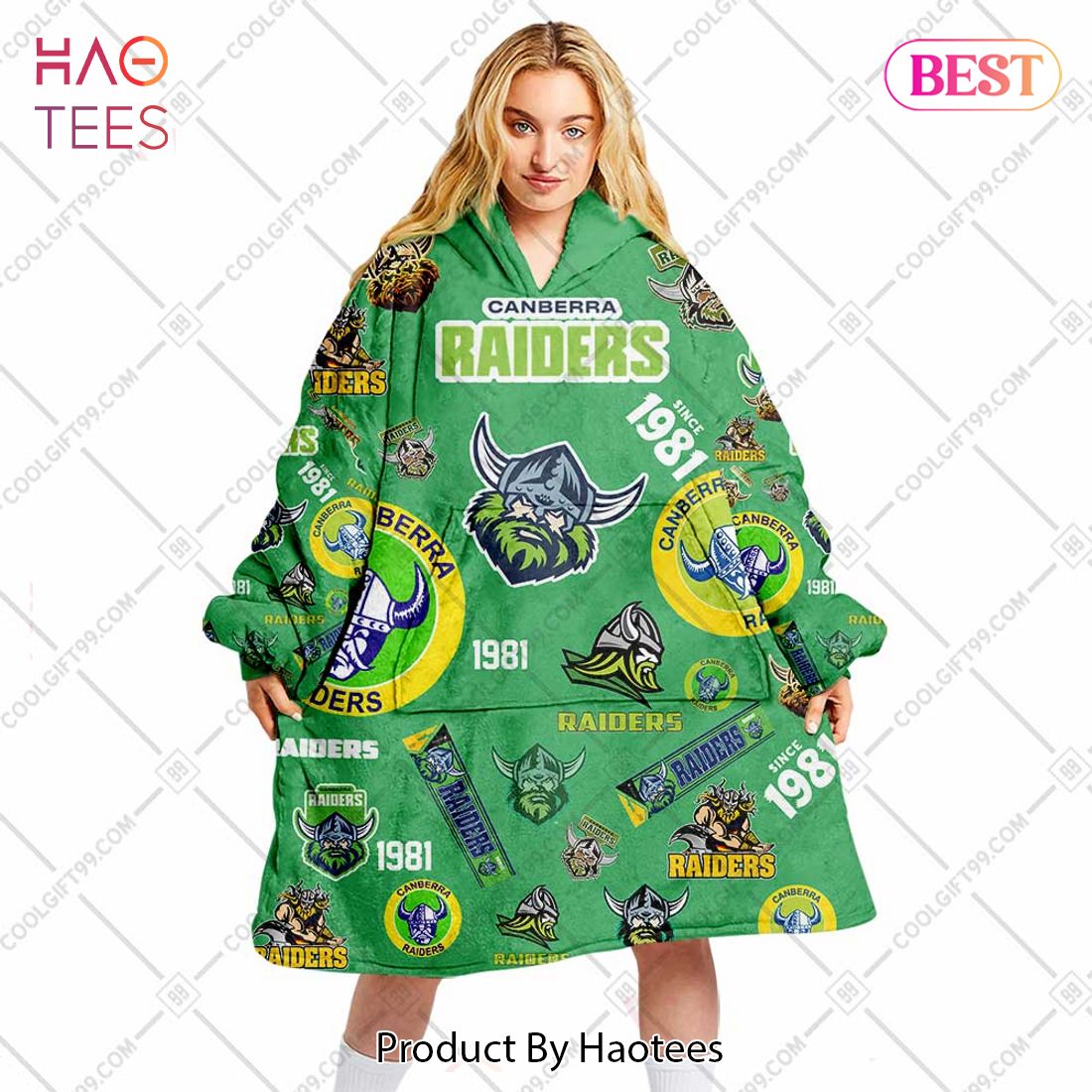 NRL Canberra Raiders Season logo Flanket, Blanket Hoodie, Snuggie