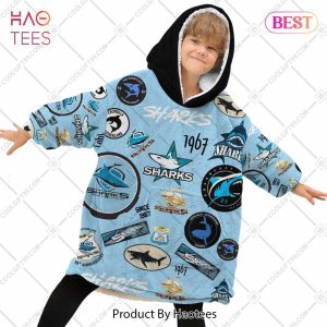 NRL Cronulla Sutherland Sharks Season logo Flanket, Blanket Hoodie, Snuggie
