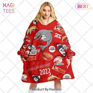 NRL Dolphins Season logo Flanket, Blanket Hoodie, Snuggie