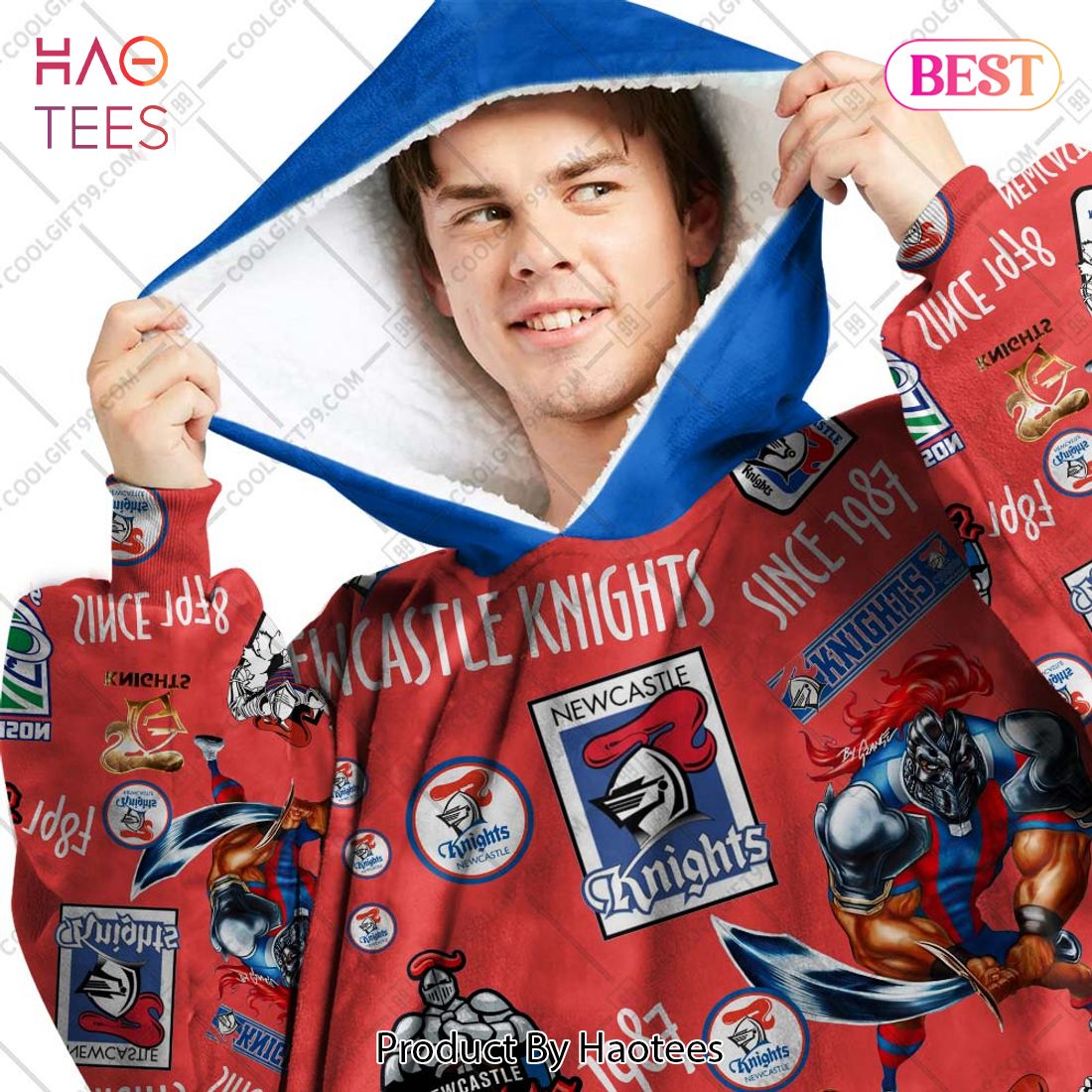 NRL Newcastle Knights Season logo Flanket, Blanket Hoodie, Snuggie NRL Newcastle Knights Season logo Flanket, Blanket Hoodie, Snuggie