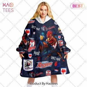 NRL Sydney Roosters Season logo Flanket, Blanket Hoodie, Snuggie