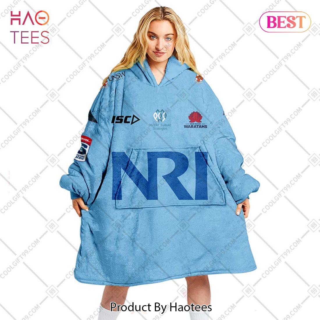 Personalized 2023 Super Rugby Pacific Home Jersey Waratahs Flanket, Blanket Hoodie, Snuggie