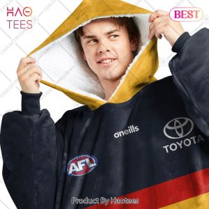Personalized AFL Adelaide Crows Guernsey 2023 Style Flanket, Blanket Hoodie, Snuggie
