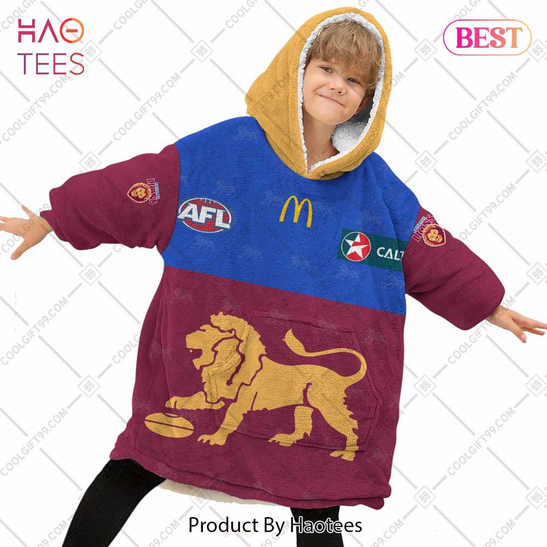 Personalized AFL Brisbane Lions Guernsey 2023 Style Flanket, Blanket Hoodie, Snuggie Personalized AFL Brisbane Lions Guernsey 2023 Style Flanket, Blanket Hoodie, Snuggie