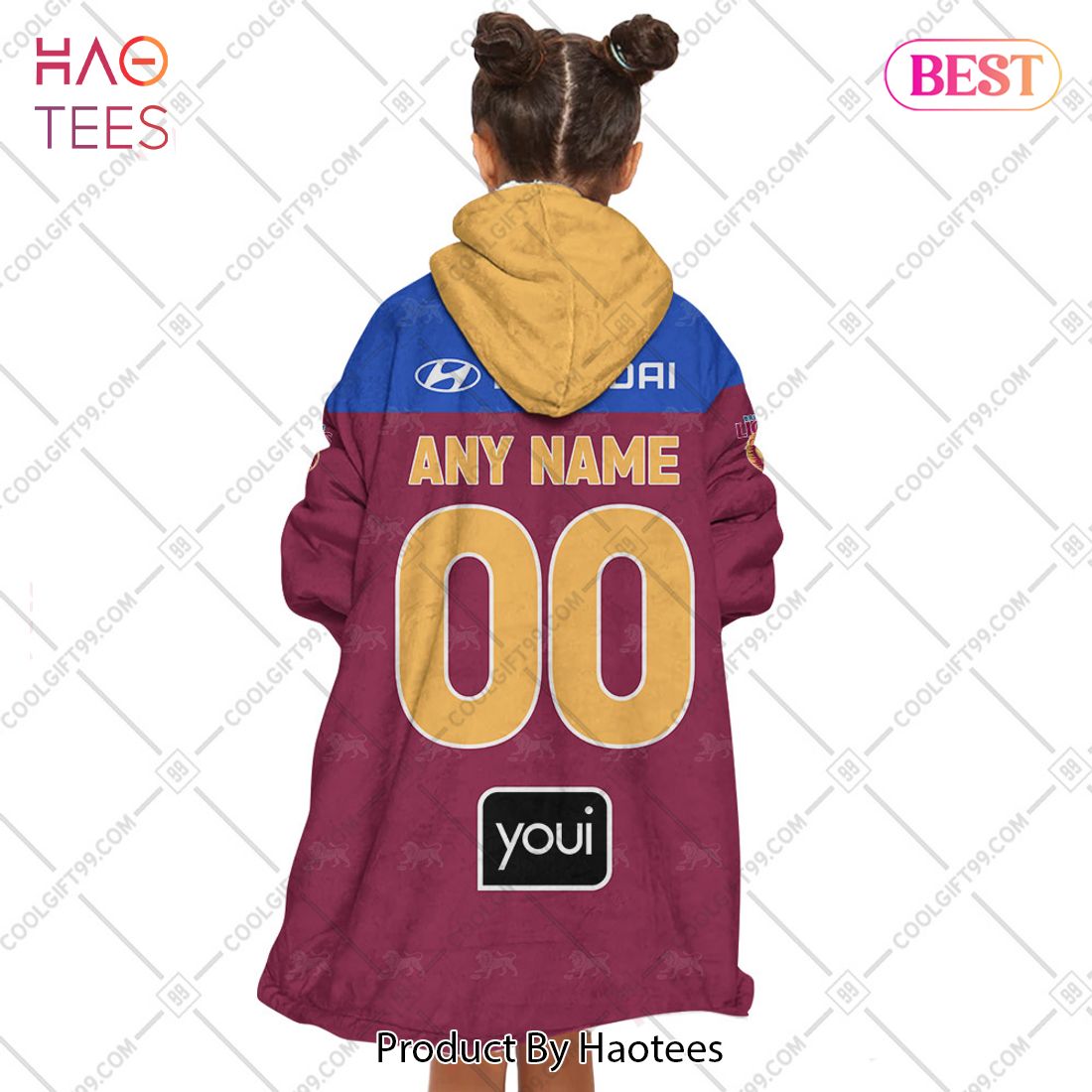 Personalized AFL Brisbane Lions Guernsey 2023 Style Flanket, Blanket Hoodie, Snuggie Personalized AFL Brisbane Lions Guernsey 2023 Style Flanket, Blanket Hoodie, Snuggie