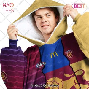 Personalized AFL Brisbane Lions Home x Away x Training Guernsey 2023 Style Flanket, Blanket Hoodie, Snuggie
