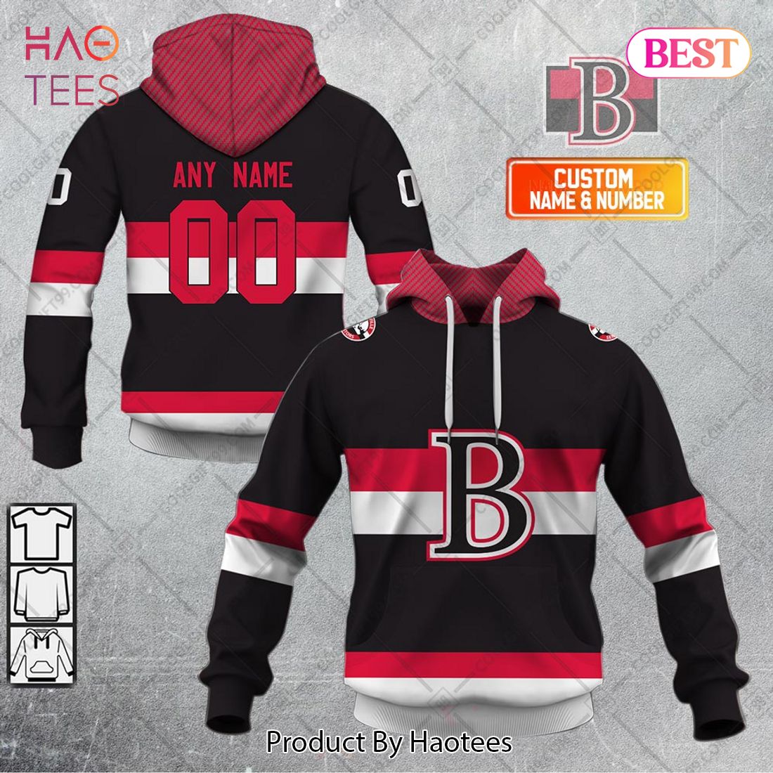 Personalized AHL Belleville Senators Color jersey Style Hoodie, T-Shirt, Zip Hoodie, Sweatshirt