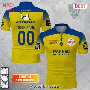 Personalized ASM Clermont Auvergne Rugby 2023 Jersey Style Polo Shirt