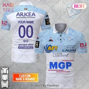 Personalized Aviron Bayonnais Rugby 2023 Jersey Style Polo Shirt