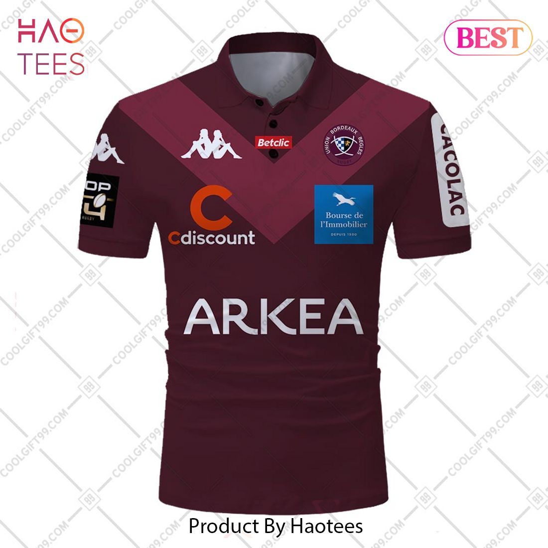 Personalized Bordeaux Begles Rugby 2023 Jersey Style Polo Shirt Personalized Bordeaux Begles Rugby 2023 Jersey Style Polo Shirt