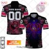 Personalized CA Brive Rugby Rugby Rose Dragons Design Polo Shirt