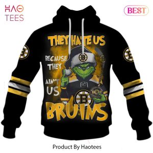 Personalized Bruins Grinch They hate us because they ain’t us Bruins Hoodie, T-Shirt, Zip Hoodie, Sweatshirt