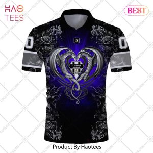 Personalized CA Brive Rugby Rugby Rose Dragons Design Polo Shirt