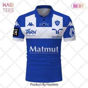 Personalized Castres Olympique Rugby 2023 Jersey Style Polo Shirt