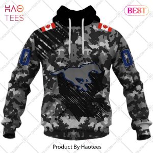 Personalized CFL Calgary Stampeders Special Camo Armed Forces Design Hoodie, T-Shirt, Zip Hoodie, Sweatshirt