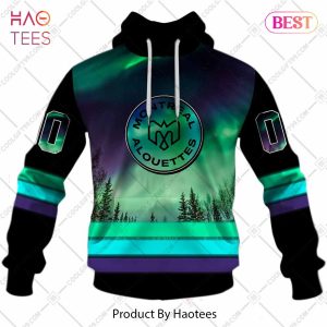 Personalized CFL Montreal Alouettes Northern Lights Style Hoodie, T-Shirt, Zip Hoodie, Sweatshirt
