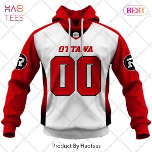 Personalized CFL Ottawa Redblacks Away Jersey Style Hoodie, T-Shirt, Zip Hoodie, Sweatshirt