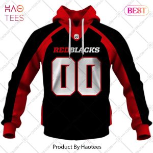 Personalized CFL Ottawa Redblacks Home Jersey Style Hoodie, T-Shirt, Zip Hoodie, Sweatshirt