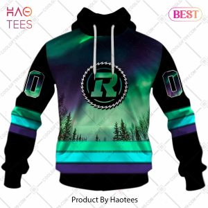 Personalized CFL Ottawa Redblacks Northern Lights Style Hoodie, T-Shirt, Zip Hoodie, Sweatshirt