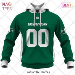 Personalized CFL Saskatchewan Roughriders Home Jersey Style Hoodie, T-Shirt, Zip Hoodie, Sweatshirt