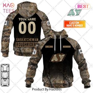 Personalized CFL Saskatchewan Roughriders Huting Camouflage Style Hoodie, T-Shirt, Zip Hoodie, Sweatshirt