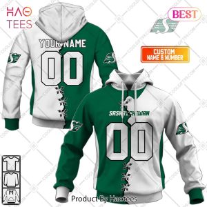 Personalized CFL Saskatchewan Roughriders Mix Jersey Style Hoodie, T-Shirt, Zip Hoodie, Sweatshirt