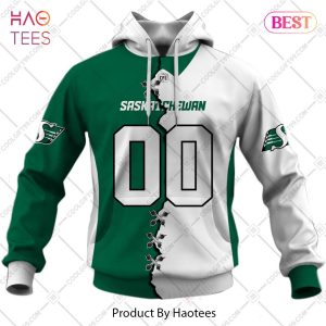Personalized CFL Saskatchewan Roughriders Mix Jersey Style Hoodie, T-Shirt, Zip Hoodie, Sweatshirt