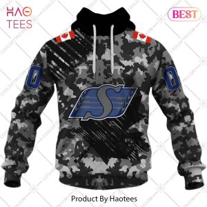 Personalized CFL Saskatchewan Roughriders Special Camo Armed Forces Design Hoodie, T-Shirt, Zip Hoodie, Sweatshirt