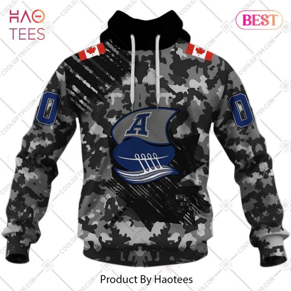 Personalized CFL Toronto Argonauts Special Camo Armed Forces Design Hoodie, T-Shirt, Zip Hoodie, Sweatshirt
