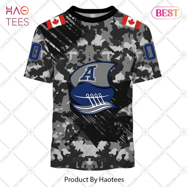 Personalized CFL Toronto Argonauts Special Camo Armed Forces Design Hoodie, T-Shirt, Zip Hoodie, Sweatshirt