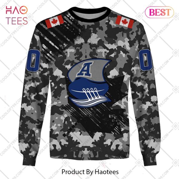 Personalized CFL Toronto Argonauts Special Camo Armed Forces Design Hoodie, T-Shirt, Zip Hoodie, Sweatshirt