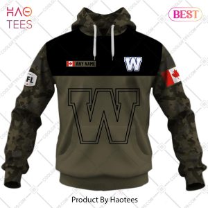 Personalized CFL Winnipeg Blue Bombers Camo V2 Style Hoodie, T-Shirt, Zip Hoodie, Sweatshirt