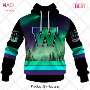 Personalized CFL Winnipeg Blue Bombers Northern Lights Style Hoodie, T-Shirt, Zip Hoodie, Sweatshirt