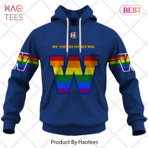Personalized CFL Winnipeg Blue Bombers Rainbow Logo Jersey Style Hoodie, T-Shirt, Zip Hoodie, Sweatshirt
