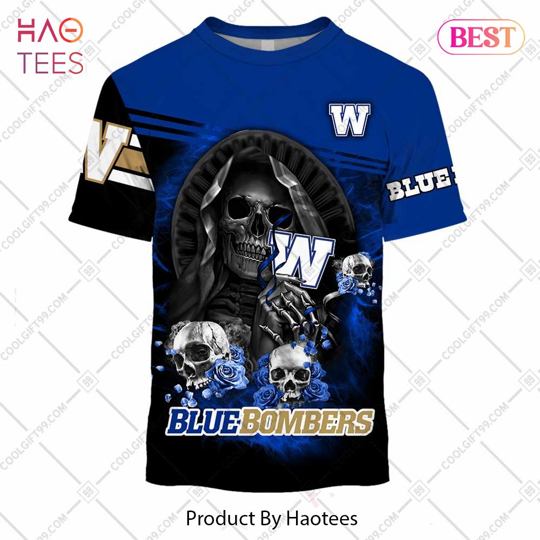 Personalized CFL Winnipeg Blue Bombers Skull Death Art Hoodie, T-Shirt, Zip Hoodie, Sweatshirt Personalized CFL Winnipeg Blue Bombers Skull Death Art Hoodie, T-Shirt, Zip Hoodie, Sweatshirt
