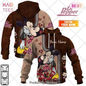 Personalized Dr. Pepper Mickey And Minnie Design Hoodie, T-Shirt, Zip Hoodie, Sweatshirt