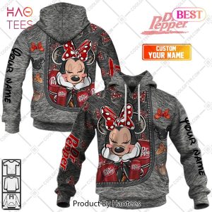 Personalized Dr. Pepper Minnie Mouse Design Hoodie, T-Shirt, Zip Hoodie, Sweatshirt