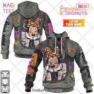 Personalized Dunkin Minnie Mouse Design Hoodie, T-Shirt, Zip Hoodie, Sweatshirt