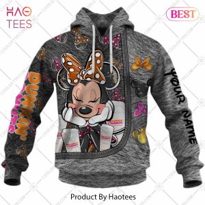 Personalized Dunkin Minnie Mouse Design Hoodie, T-Shirt, Zip Hoodie, Sweatshirt