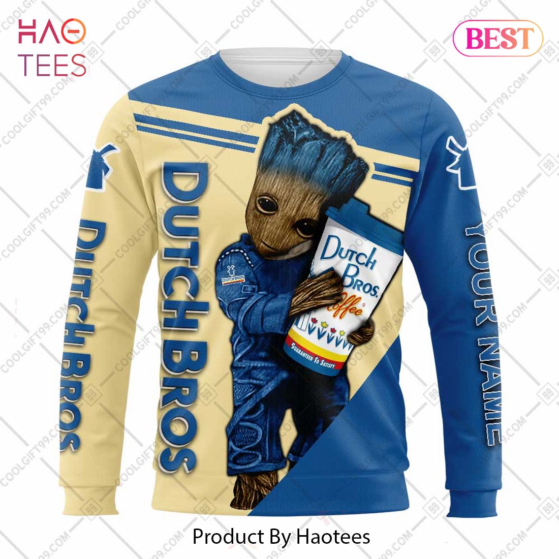 Personalized Dutch Bros Groot Hoodie, T-Shirt, Zip Hoodie, Sweatshirt Personalized Dutch Bros Groot Hoodie, T-Shirt, Zip Hoodie, Sweatshirt