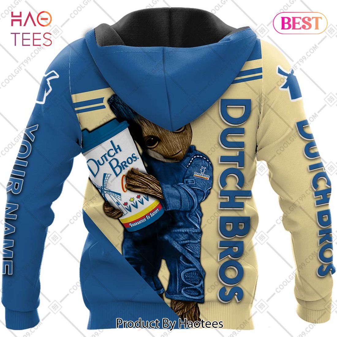 Personalized Dutch Bros Groot Hoodie, T-Shirt, Zip Hoodie, Sweatshirt Personalized Dutch Bros Groot Hoodie, T-Shirt, Zip Hoodie, Sweatshirt