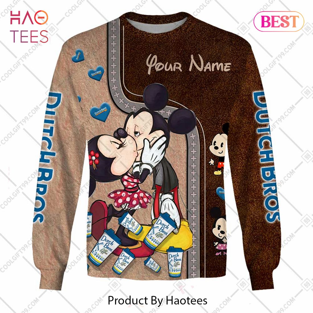 Personalized Dutch Bros Mickey And Minnie Design Hoodie, T-Shirt, Zip Hoodie, Sweatshirt Personalized Dutch Bros Mickey And Minnie Design Hoodie, T-Shirt, Zip Hoodie, Sweatshirt